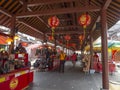 The local Chinese culture and traditions market at The shrine of the city-god.